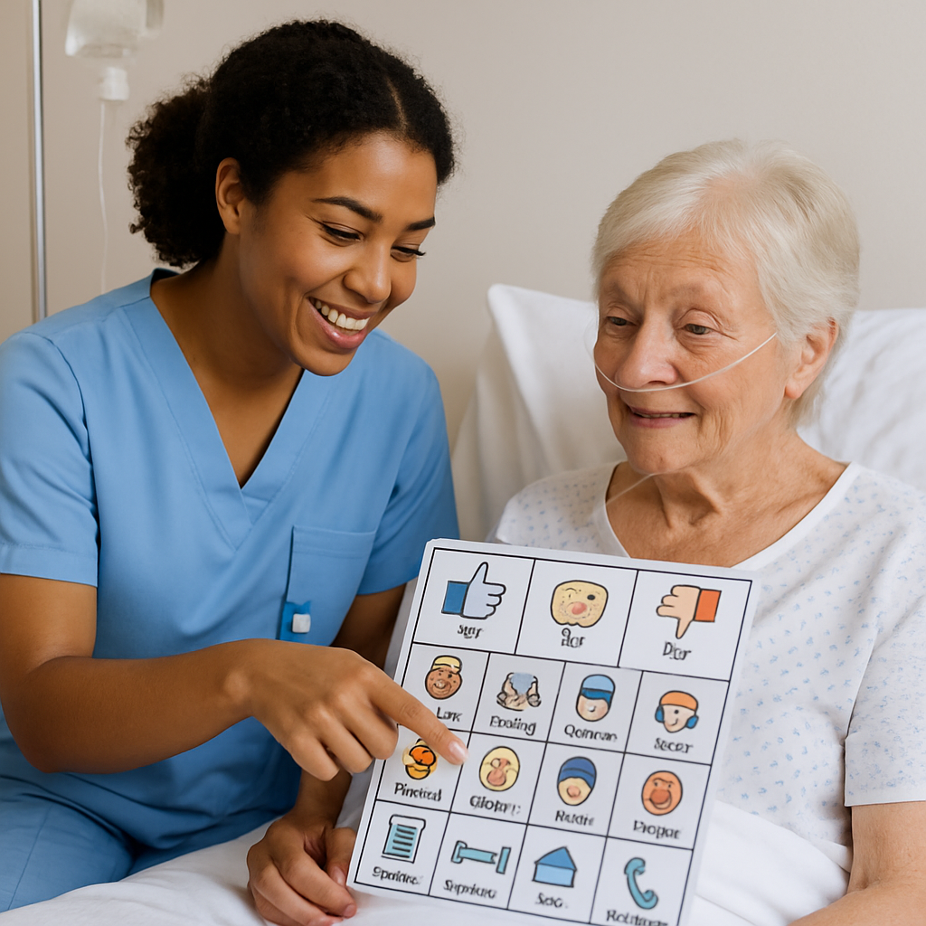 Communication assistance in hospital